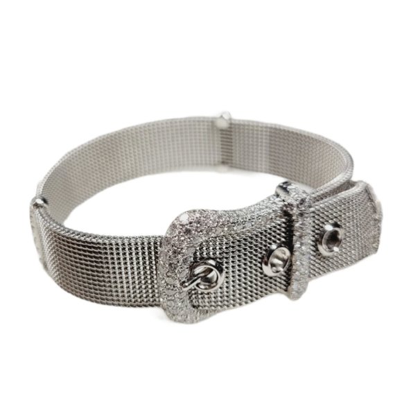 Tiffany & Co. Diamond Platinum Buckle Bracelet - Picture 2 of 9